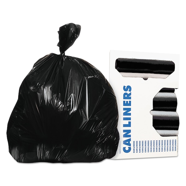 Accufit 23 gal Trash Bags, 30 in x 45 in, Premium, 0.9 mil, Black, 200 PK H6045TK R01 - main